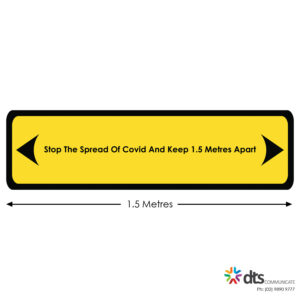 XLART DTS Covid19 Covid Floor Stickers Decals Social Distancing Sydney Melbourne Australia Stop The Spread Keep Apart
