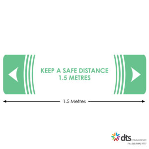 XLART DTS Covid19 Covid Floor Stickers Decals Social Distancing Sydney Melbourne Australia keep a safe distance Style 40