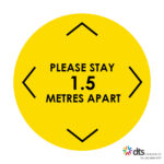 XLART DTS Covid19 Covid Floor Stickers Decals Social Distancing Sydney Melbourne Australia please stay apart style 17