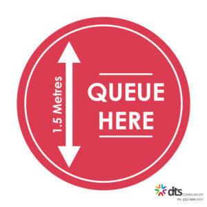 XLART DTS Covid19 Covid Floor Stickers Decals Social Distancing Sydney Melbourne Australia queue here style 22