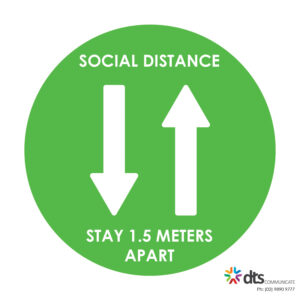 XLART DTS Covid19 Covid Floor Stickers Decals Social Distancing Sydney Melbourne Australia social distance stay apart style 16